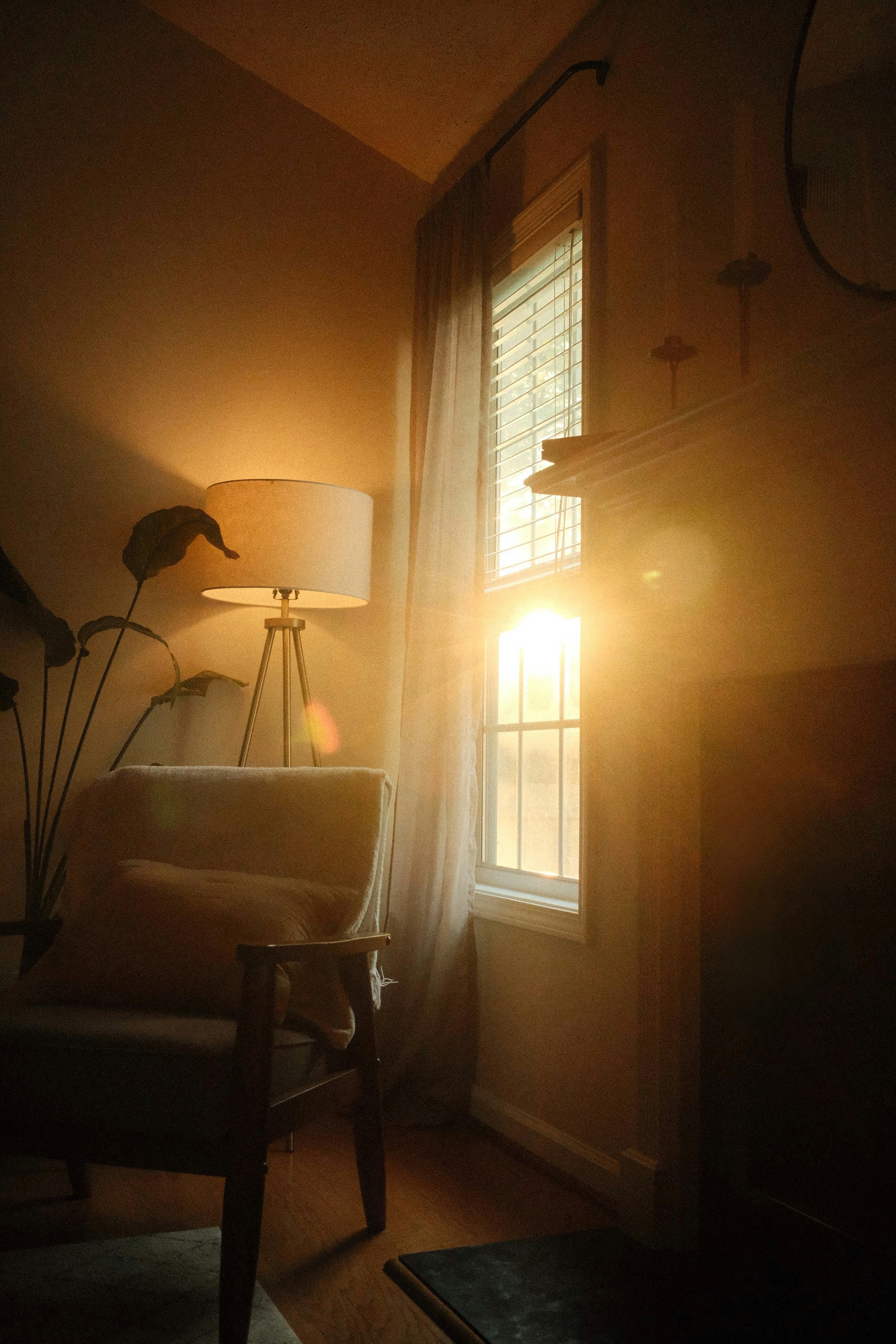 Sunlight through modern window